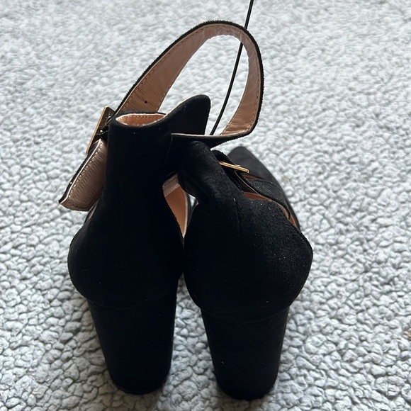 Ninetin Gel High Heels.Chunky Heel Pointed Closed Toe Pump Shoes - Picture 9 of 10